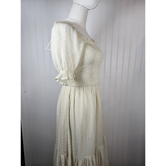 Patrons Of Peace La Cruz Maxi Dress Women's Size S NWT Cottage Bohemian Peasant - Picture 3 of 9